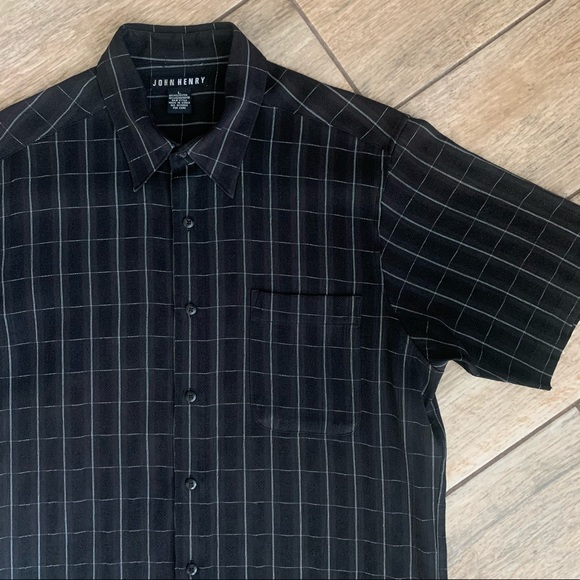 Vintage 90s buffalo check short sleeve button down - Picture 1 of 9